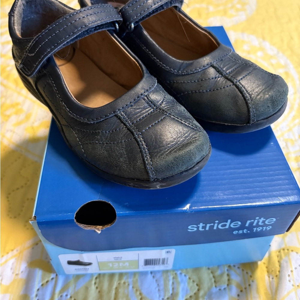 Stride Rite Dark Blue Dress Shoes for Kids